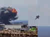 Spain: F-18 fighter jet crashed at Zaragoza Air Base, Pilot safe, watch!