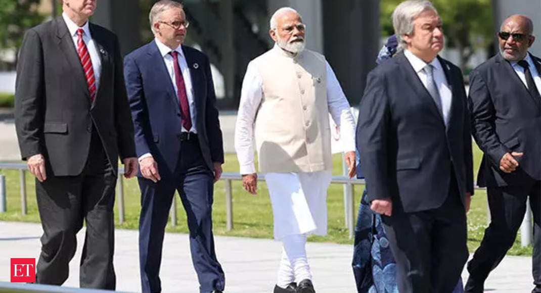 pm modi g7 summit Prime Minister Modi wears jacket made of recycled