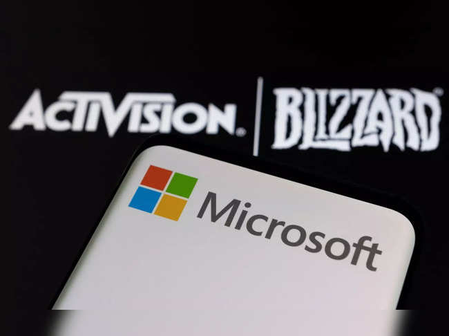 Microsoft and Activision Blizzard logos