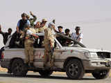 Anti-Gaddafi fighters in Libya