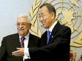 UN Secretary-General Ban Ki-moon meets Mahmoud Abbas