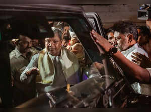 Karnataka CM-designate Siddaramaiah and his deputy D K Shivakumar