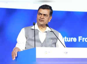 New Delhi: Minister of Power R. K. Singh addresses during the 'CII Annual Session 2023', in New Delhi, Thursday, May 25, 2023. (Photo:IANS/Twitter)