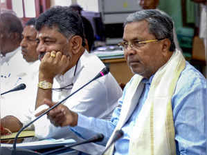 Bengaluru: Karnataka Chief Minister Siddaramaiah and Karnataka Deputy Chief Mini...