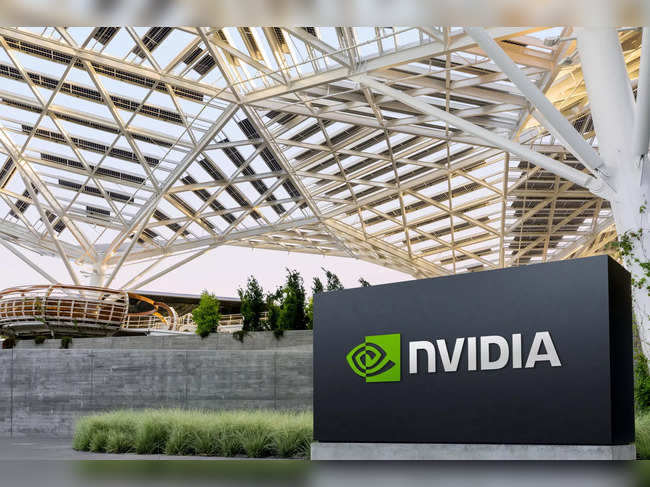 NVIDIA as seen at its corporate headquarters in Santa Clara, California