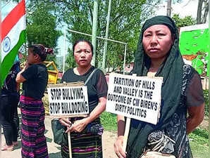 Manipur’s Sugnu Witnessed Large-Scale Arson on Sunday.