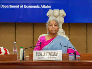 New Delhi: Union Minister for Finance and Corporate Affairs Nirmala Sitharaman c...