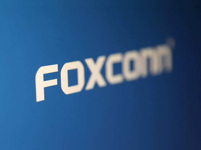 Illustration shows Foxconn logo