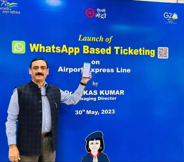 Metro tickets on WhatsApp