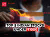 5 stocks under ₹1000 that fit Warren Buffett's 'Buffettology'