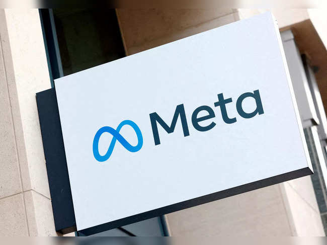 The logo of Meta Platforms' business group is seen in Brussels