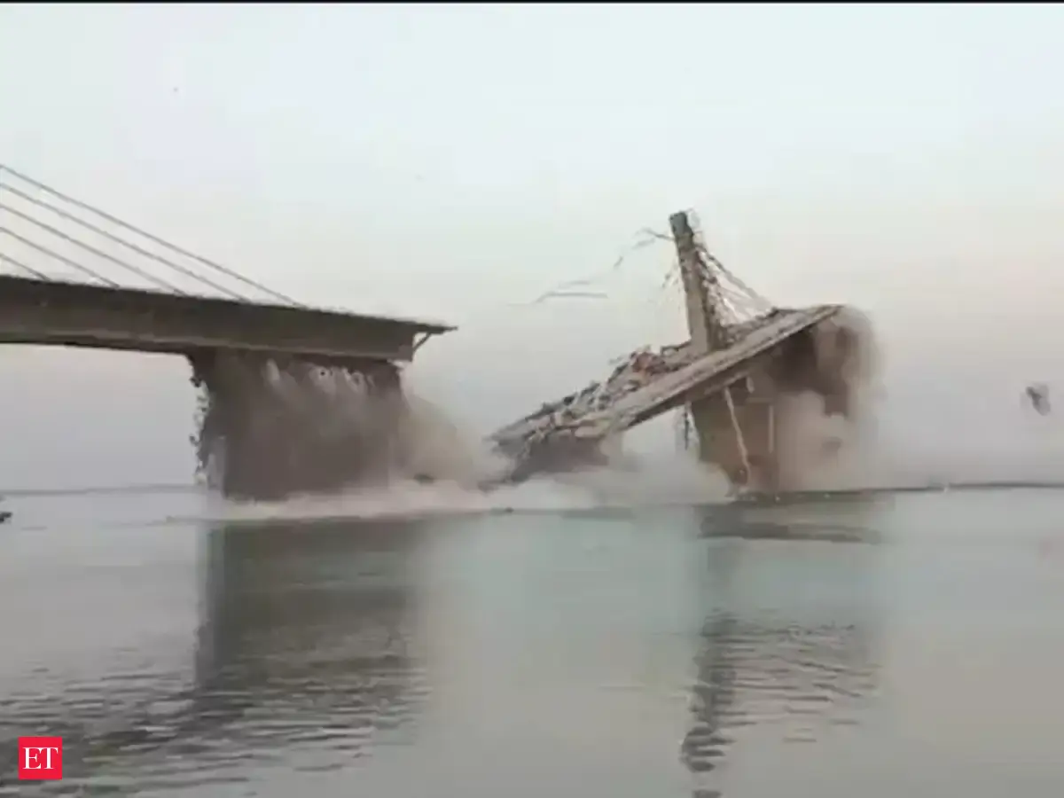 Bihar bridge collapse: Bihar: Under-construction bridge collapses in ...