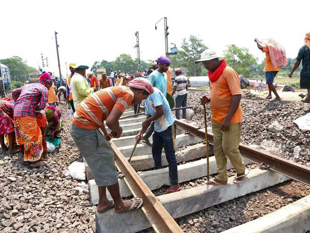 Fixing railway track​