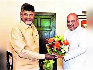 Naidu meets Shah & Nadda, sparks TDP-BJP alliance buzz.
