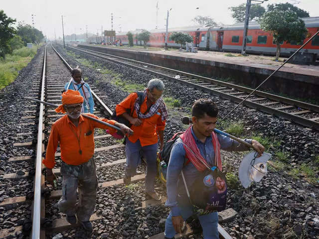 Rail workers