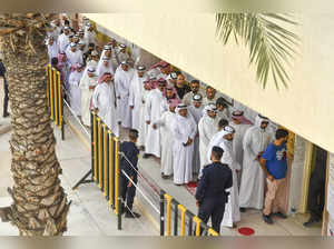 Kuwait;People stand in line to cast their votes for National Assembly elections ...