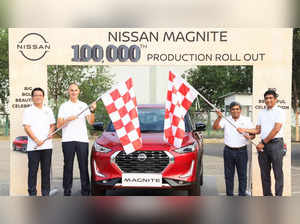 Nissan rolls out 1,00,000th unit of Magnite SUV from Chennai plant