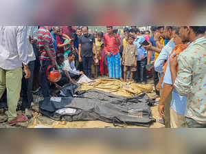 Balasore: The bodies of the victims being packed after the triple train accident...