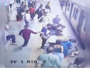 ​Heroic rescue at Mumbai's Wadala station: Ticket collector saves 73-year-old woman from mishap