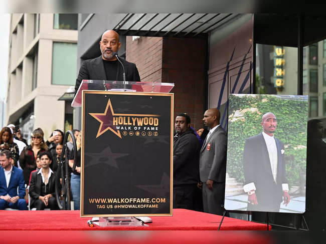 US Rapper Tupac Shakur Receives Posthumous Star on Hollywood Walk of Fame