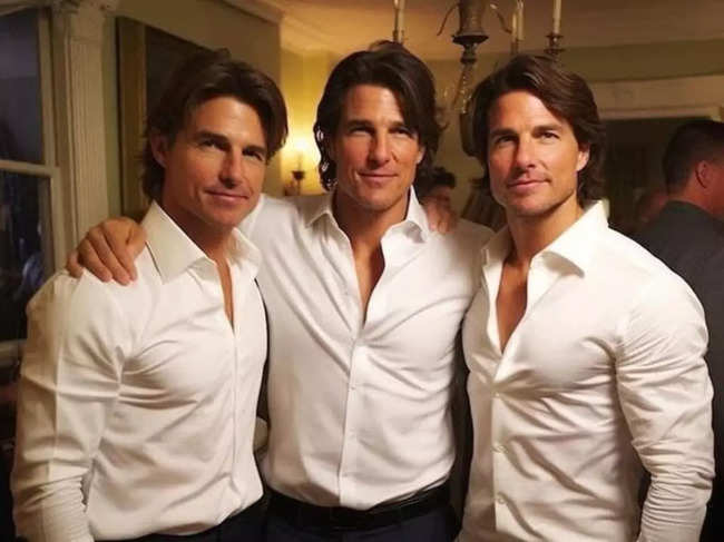 Tom Cruise Ai Or Doppelganger For Real Photo Of 3 Tom Cruises Go