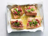 Love fish? Enjoy this quaint dish of sweet-tart roasted salmon