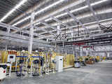 Interior of the Tata Motors car factory in Singur
