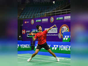 New Delhi: India’s Ashmita Chaliha in action against world number 28 Evgeniya Ko...
