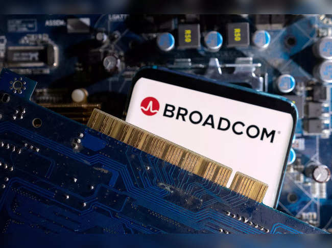 FILE PHOTO: Illustration shows Broadcom logo