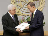 President Mahmoud Abbas and Secretary-General Ban Ki-moon