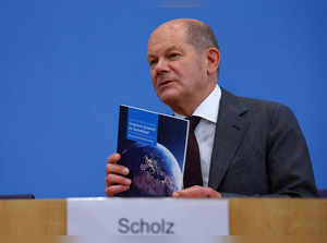 German Chancellor Scholz and cabinet ministers present the national security strategy, in Berlin