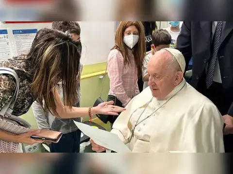 Visits children's cancer ward