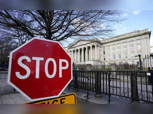 FILE PHOTO: The U.S Treasury building in Washington.