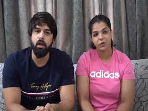 "Our fight against Brij Bhushan, not government": Wrestler couple Sakshi Malik and Satyawart Kadian in video address