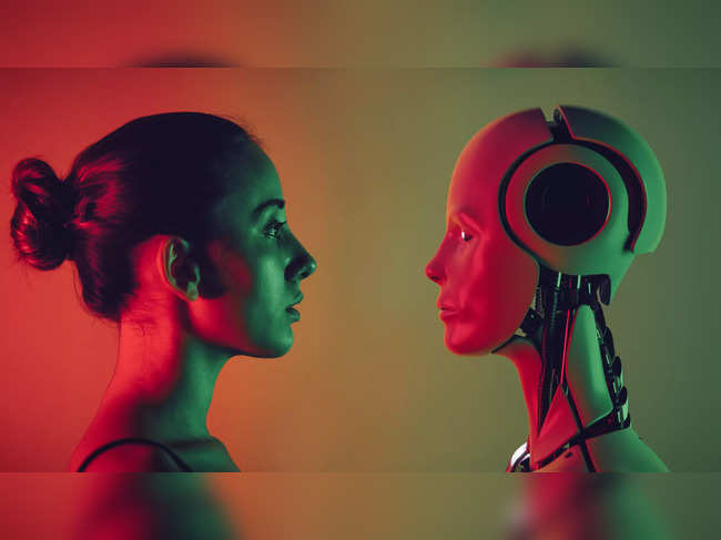 human vs robots istock