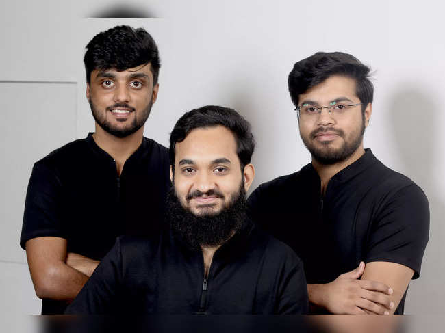 Cofounders of Digantara (L to R): Anirudh Sharma, Tanveer Ahmed (below), Rahul Rawat