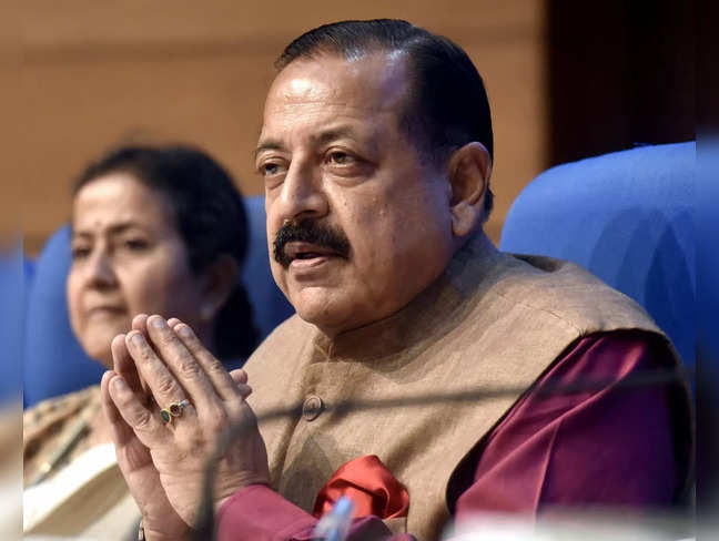 New Delhi: Union Minister Jitendra Singh addresses a press conference on Nine Years Achievements of the Ministry of Personnel, Public Grievances and Pensions, in New Delhi , on Friday, June 09, 2023.  (Photo: Qamar Sibtain/IANS)