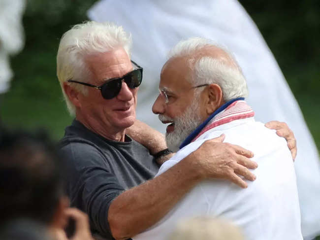 ​Several pictures of Richard Gere and PM Modi have been doing the rounds on social media.