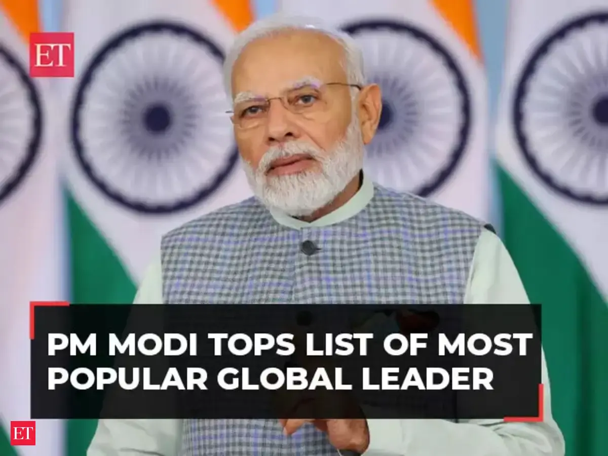 PM Modi again tops list of most popular global leader with 76% approval ...