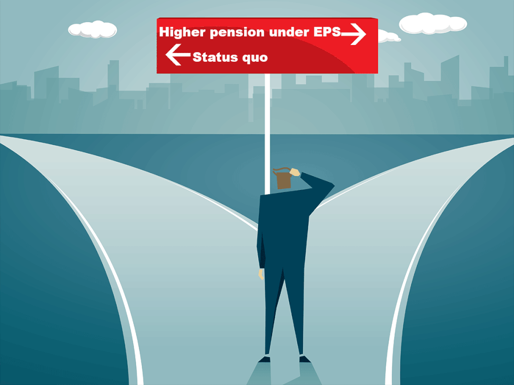 Higher pension under EPS is attractive, but your decision should depend on behavioural factors.