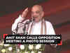 Amit Shah's jibe at Opposition meeting, calls it photo session; says 'Modi will again become PM in 2024'