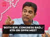 'Both BJP, Congress responsible for all problems in country': Telangana minister KTR on oppn meet