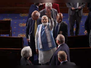 Indian PM Narendra Modi Addresses Joint Meeting Of Congress