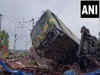 West Bengal: Two Goods trains collide at Onda railway station in Bankura