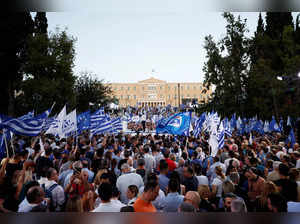 Main rally of New Democracy Party leader Kyriakos Mitsotakis in Athens