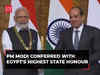 PM Modi conferred with Egypt's highest honour 'Order of the Nile' by President El-Sisi