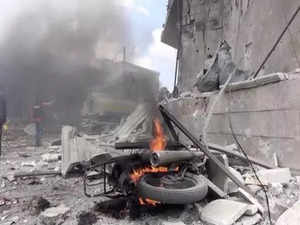 Russian air strikes kills nine, injures dozens in Syria's Idlib