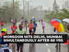 Monsoon hits Delhi, Mumbai simultaneously for first time in over 60 years