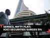 Sensex, Nifty flat; ICICI Securities surges 11%