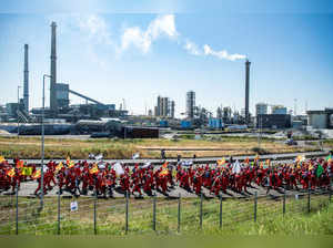 Protest against Tata Steel factory in the Netherlands